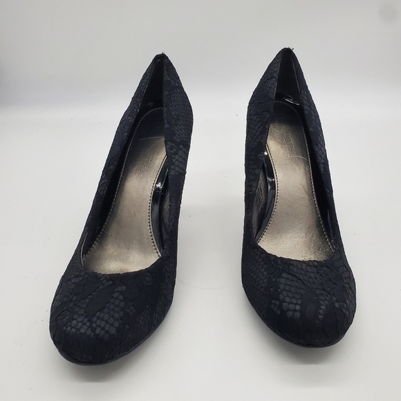 Mootsies Tootsies Moideal Heels Lace Women 8.5 Shoes Black - Picture 2 of 15